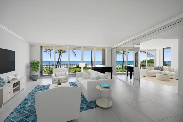100 Royal Palm Way A2, sold in One Royal Palm Way Condo, Palm Beach, FL