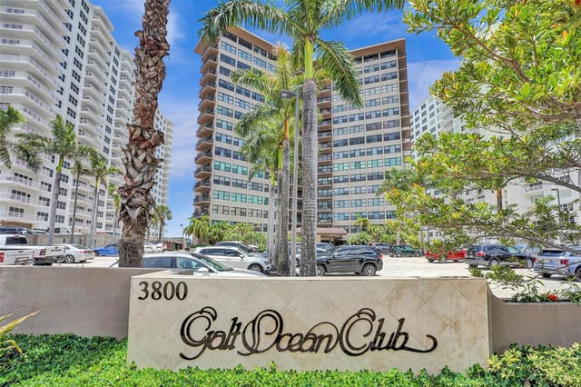 3800 Galt Ocean Drive 1002, sold in Galt Ocean Club, Fort Lauderdale, FL