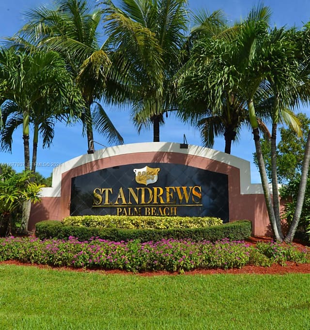 1068 N Benoist Farm Road 105, sold in St Andrews Palm Beach, West Palm Beach, FL