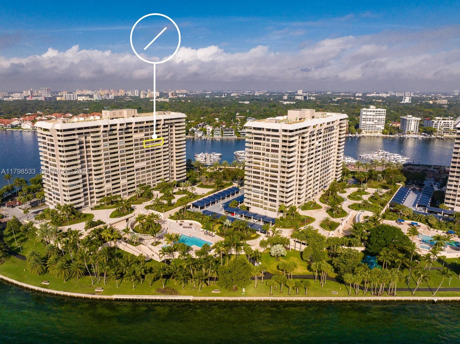 Sold home at 1 Grove Isle Drive A1207, Coconut Grove, FL 33133