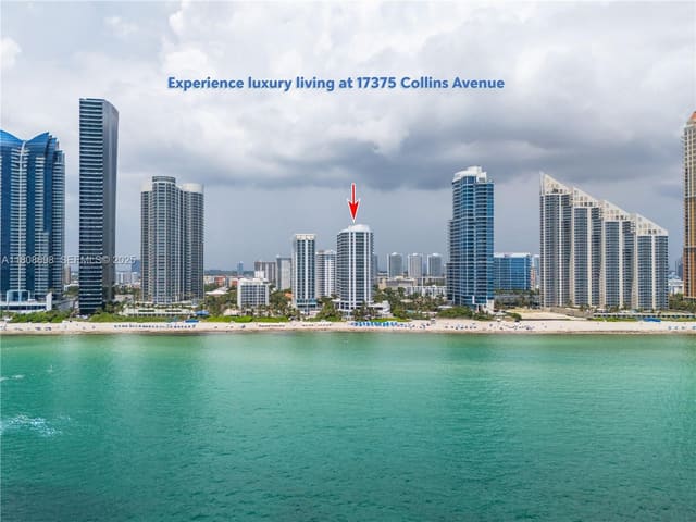 17375 Collins Avenue 1101, sold in Ocean Point Beach Club, Sunny Isles Beach, FL