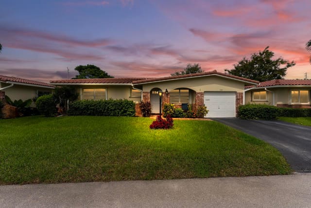 1261 NW 44th Street, sold in Crystal Lake Villas, Deerfield Beach, FL