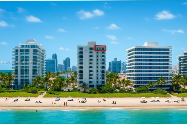 9511 Collins Avenue 1502, sold in 9500 Oceans Condo, Surfside, FL