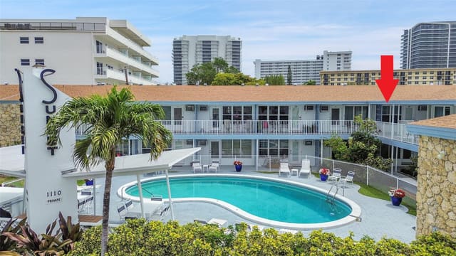 1110 N Riverside Drive 27, sold in Sun Set Apts Co Op, Pompano Beach, FL