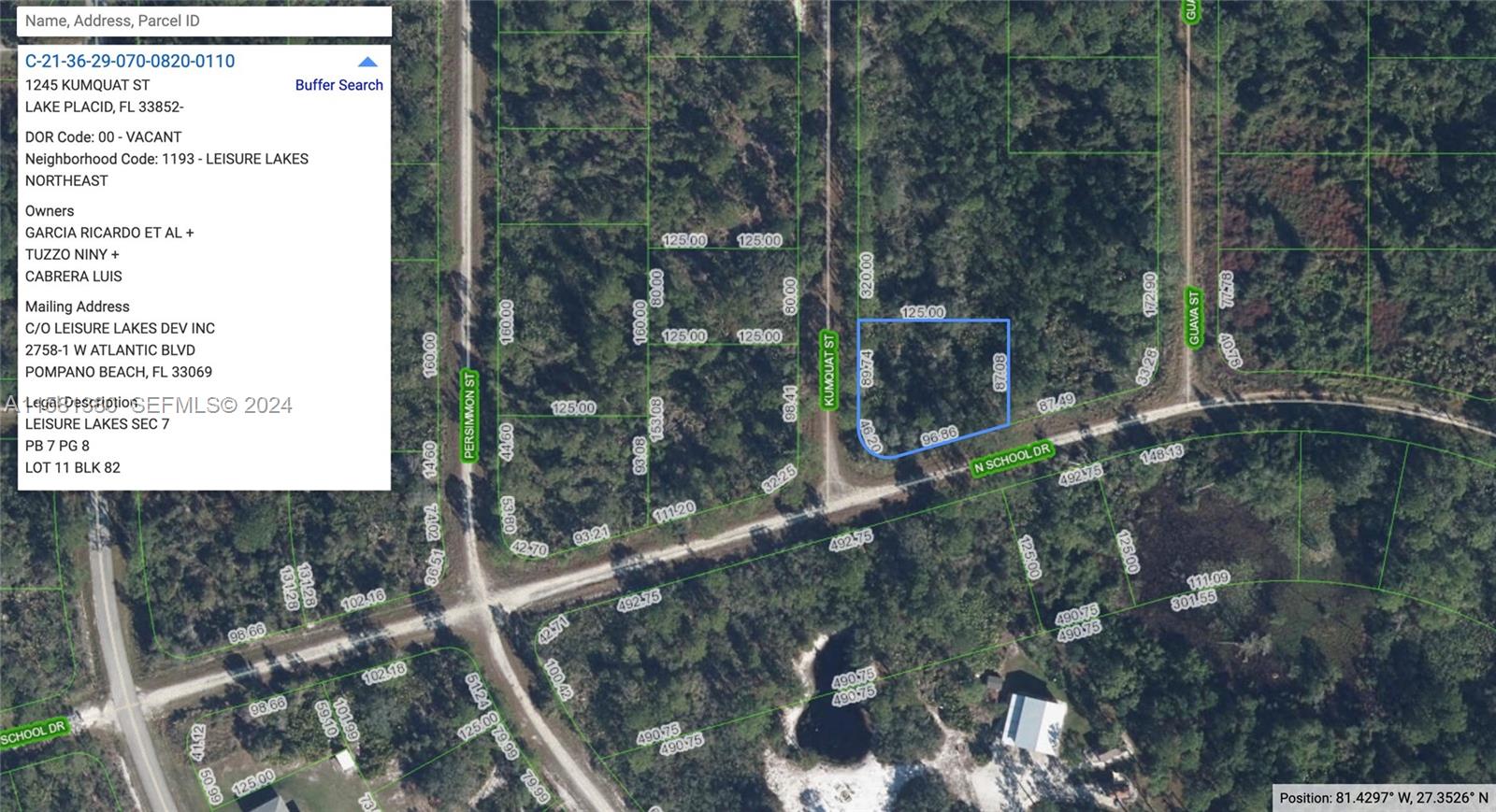 1245 Kumquat Street, Lake Placid, FL 33852, Lake Placid