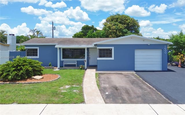 1600 N 73rd Avenue, sold in Boulevard Heights Section, Pembroke Pines, FL