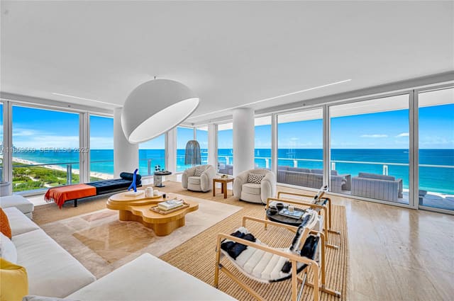 9001 Collins Avenue S-1011, sold in Surf Club Condo, Surfside, FL