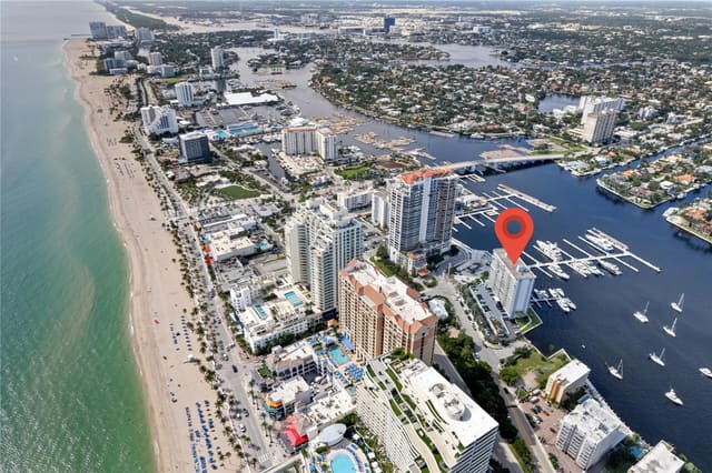 77 S Birch Road 12C, sold in The Portofino, Fort Lauderdale, FL