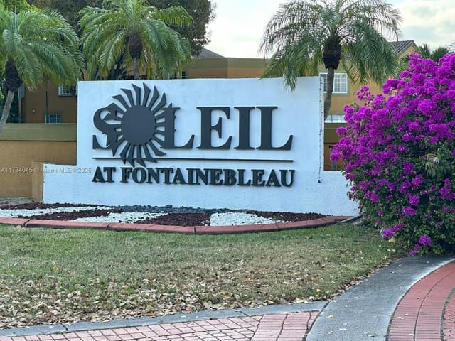 9715 Fontainebleau Boulevard E307, sold in Soleil At Fontainebleau C, Miami, FL