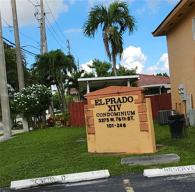 3375 W 76th Street 218, sold in El Prado Xiv Condo, Hialeah, FL