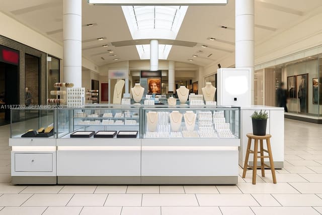 Jewelry Kiosk FOR SALE In Dadeland Mall, Miami, FL 33156