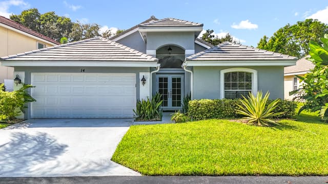 14 Lawrence Lake Drive, sold in Lawrence Lake, Boynton Beach, FL