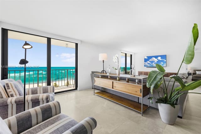 2625 Collins Avenue 907, sold in Oceanfront Plaza Condo, Miami Beach, FL