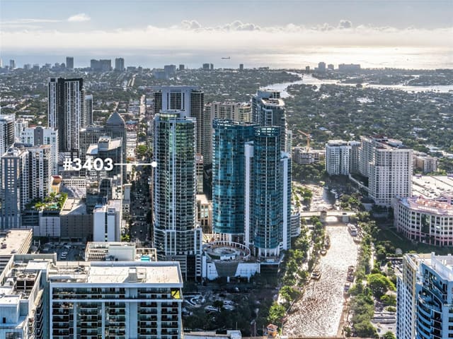 100 E Las Olas Boulevard 3403, sold in 100 Las Olas, Fort Lauderdale, FL