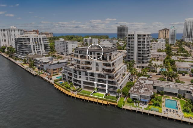 615 Bayshore Drive 105, sold in La Cascade Condo, Fort Lauderdale, FL