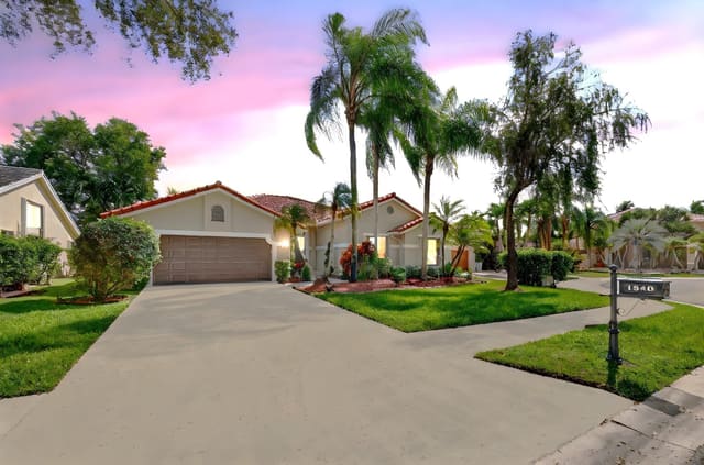 1240 Fairfax Court, sold in Sunset Springs, Weston, FL