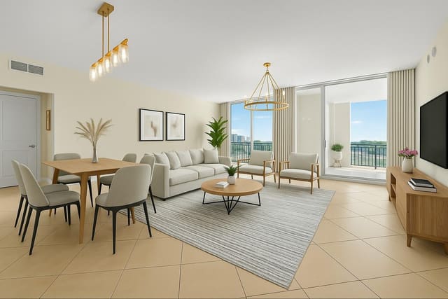 550 Okeechobee Boulevard 623, sold in Cityplace South Tower Condo, West Palm Beach, FL