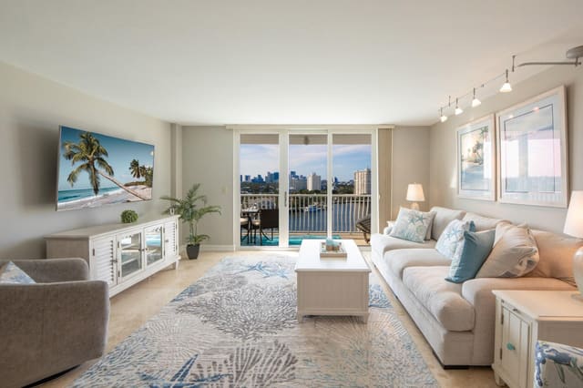 1 Las Olas Circle 1205, sold in Venetian Condominium, Fort Lauderdale, FL