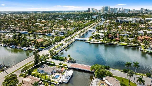 2301 E Las Olas Boulevard, sold in Las Olas Isles, Fort Lauderdale, FL
