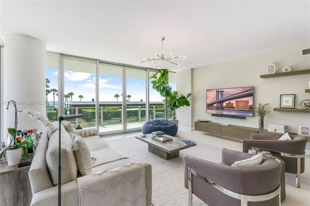 350 Ocean Drive 201N, sold in Oceana Key Biscayne Condo, Key Biscayne, FL