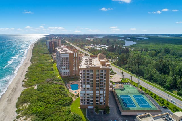 4180 N Highway A1a 805, sold in Oceanique Oceanfront, A Condominium, Hutchinson Island, FL