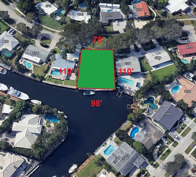 4740 NE 22nd Avenue, sold in Coral Key Villas 5th Sec, Lighthouse Point, FL