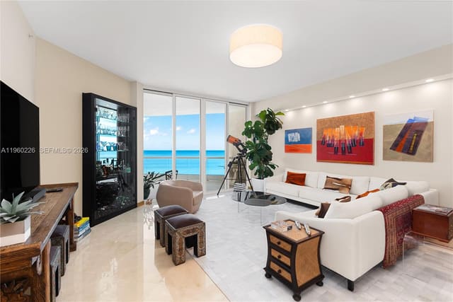 16047 Collins Avenue 1001, sold in Turnberry Ocean Colony So, Sunny Isles Beach, FL