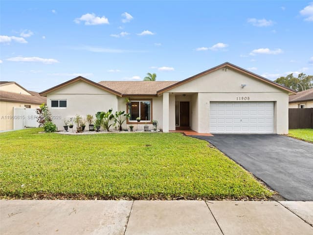 11905 SW 48th Court, sold in Flamingo Gardens, Cooper City, FL