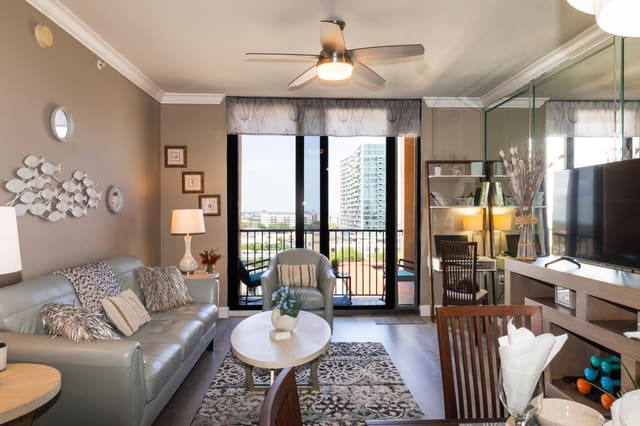 651 Okeechobee Boulevard 1008, sold in Tower Condo At Cityplace, West Palm Beach, FL