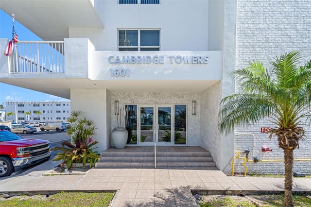 1601 S Ocean Drive 104, sold in Cambridge Towers, Hollywood, FL