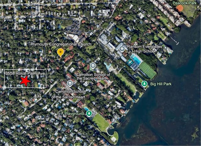 3558 Royal Palm Avenue, sold in Coco Gve Pk 2 Amd, Miami, FL