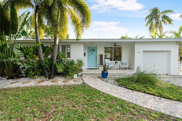 310 Greenwood Drive, sold in Tropical Isle Homes Sub 4, Key Biscayne, FL
