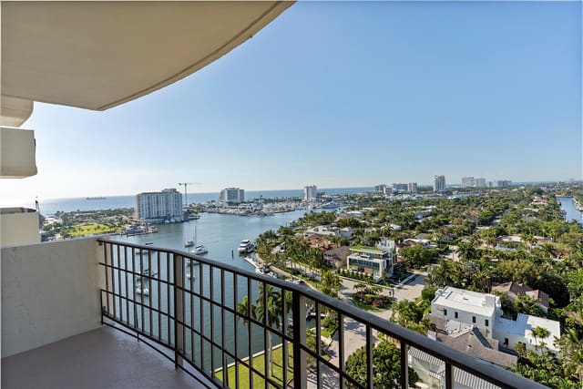 2500 E Las Olas Boulevard 1703, sold in Marine Tower, Fort Lauderdale, FL