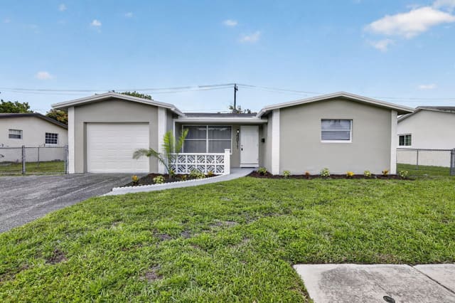 4811 NW 20th Street, sold in Flair Sub No 8, Lauderhill, FL