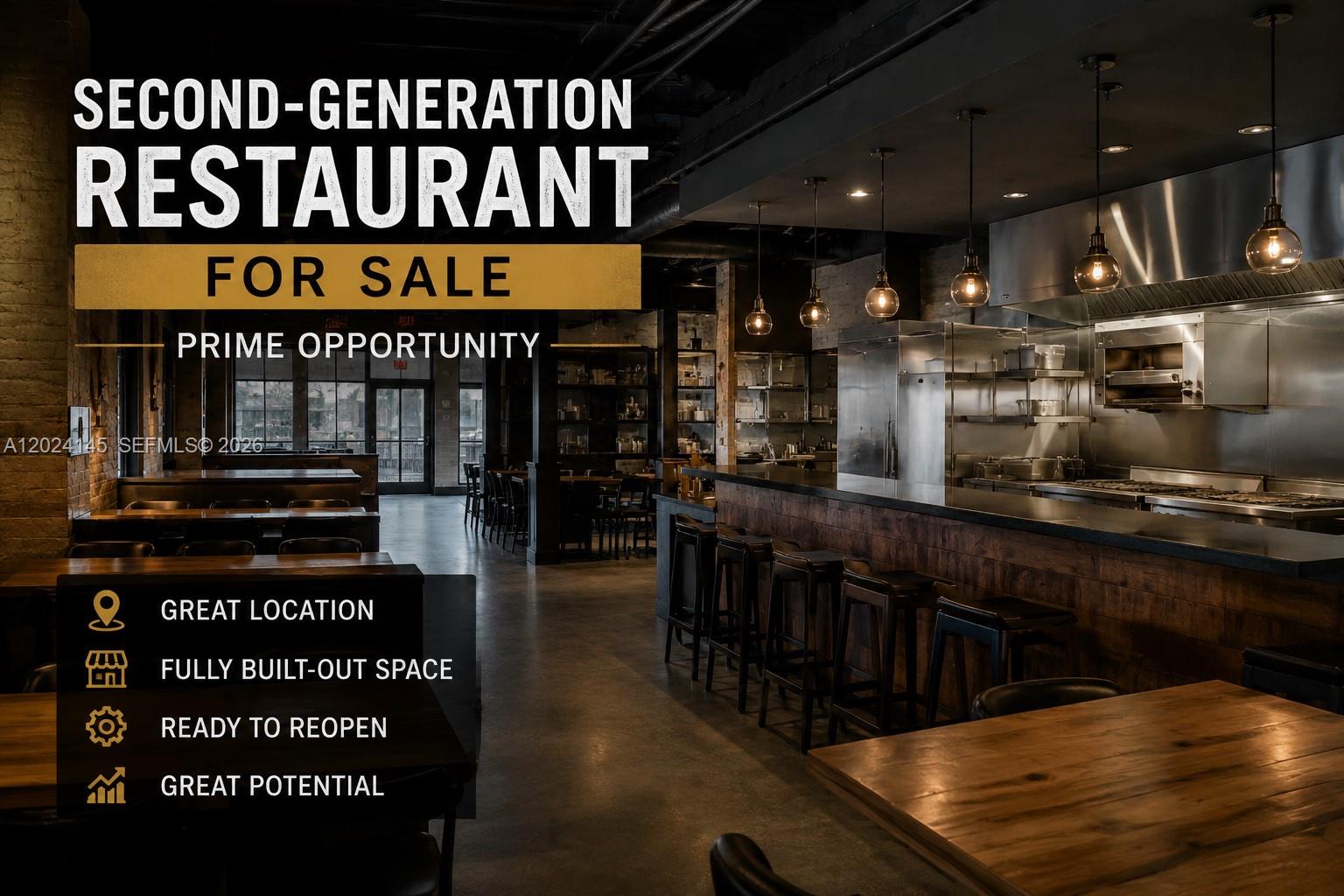 Second Generation Second Generation Restaurant For Sale Prime Opport, Miami, FL 33126, Miami
