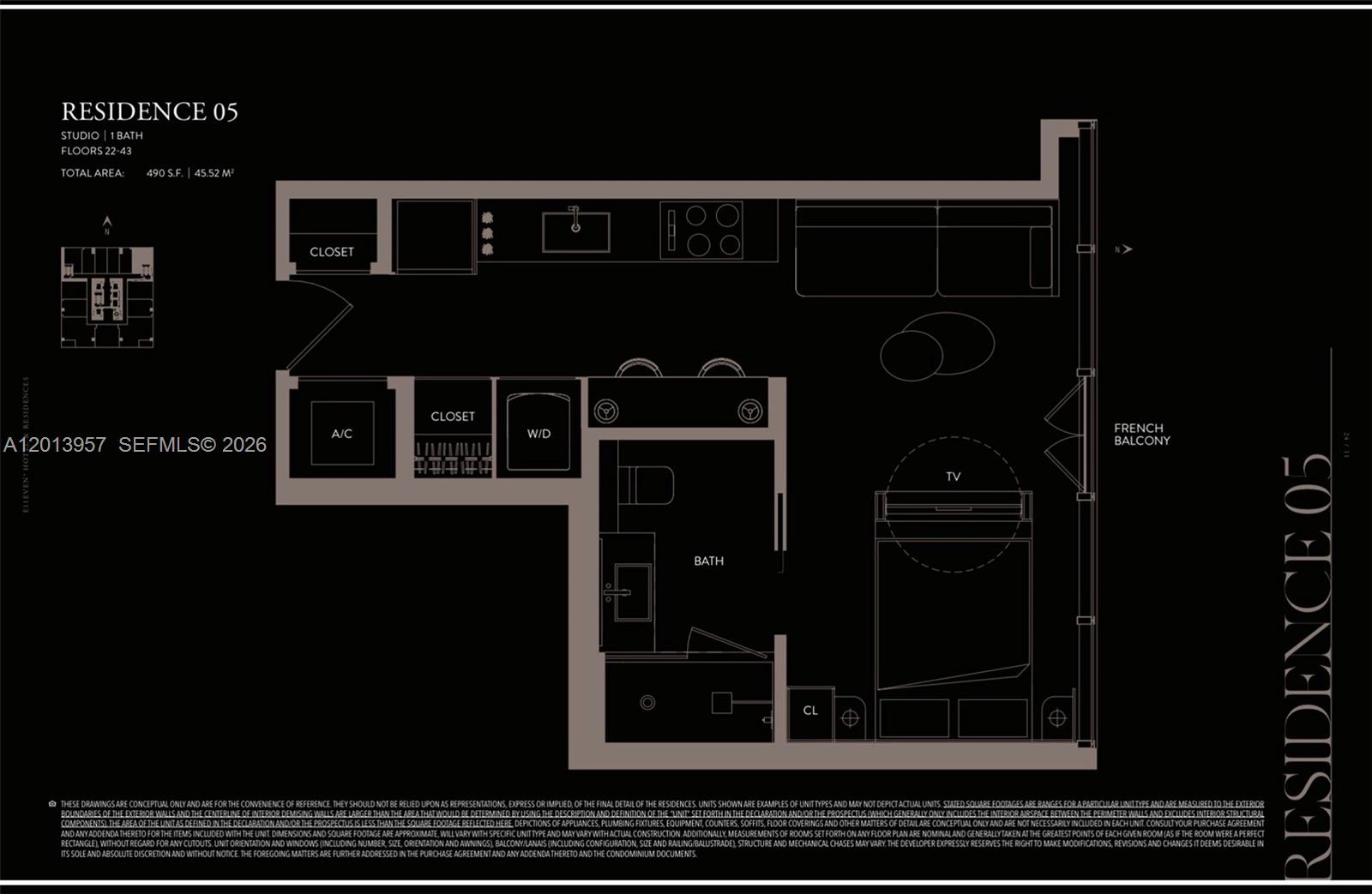 20 NE 11th Street 3705, Miami, FL 33132, Miami