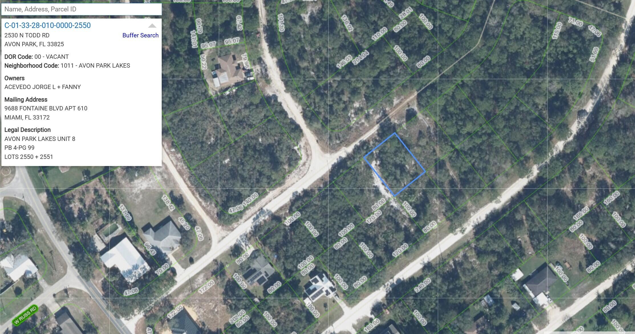 2530 N Todd Road, Avon Park, FL 33825, Avon Park