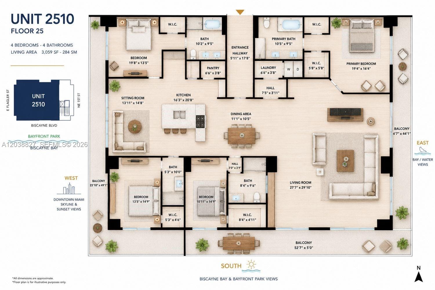 50 Biscayne Boulevard 2510, Miami, FL 33132 photo 14