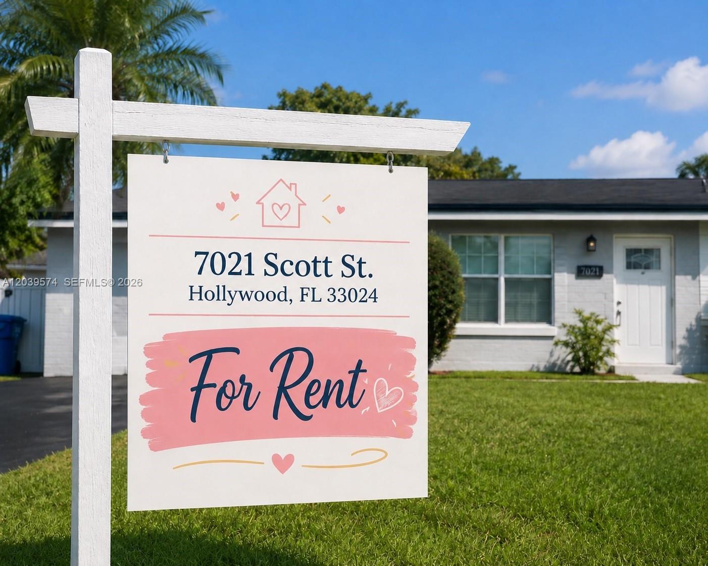 7021 Scott Street, Hollywood, FL 33024, Hollywood