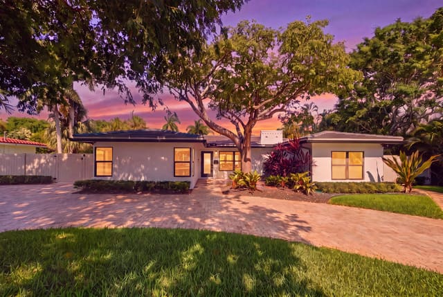 1619 Bayview Drive, sold in Coral Ridge, Fort Lauderdale, FL