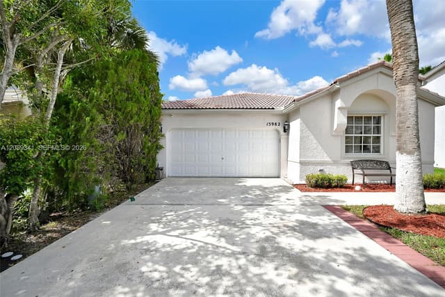 15982 NW 12th Court, sold in Towngate, Pembroke Pines, FL