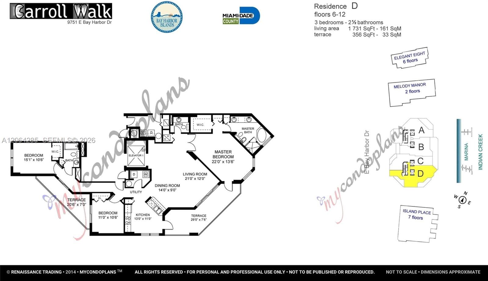 9751 E Bay Harbor Drive 8D — photo 11