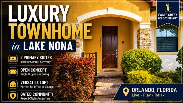 9999 EAGLE CREEK CENTER Boulevard, Orlando, FL 32832