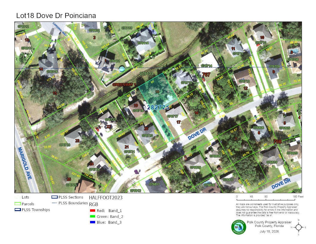 Lot 18 Block 76 DOVE Drive, Poinciana, FL 34759