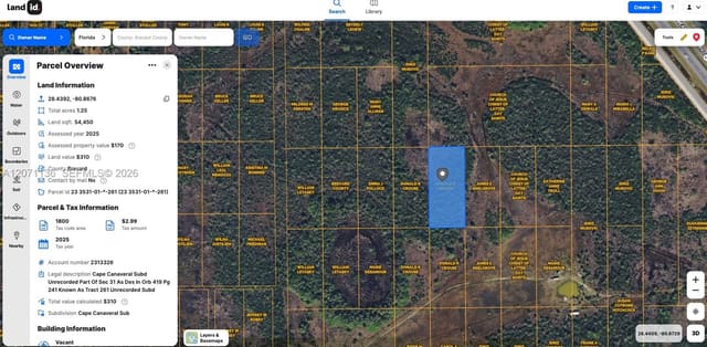 0 Unknown, Cape Canaveral Subd, Cocoa, FL