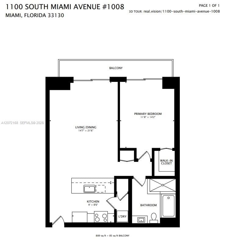 1100 S Miami Avenue 1008, Miami, FL 33130 photo 26