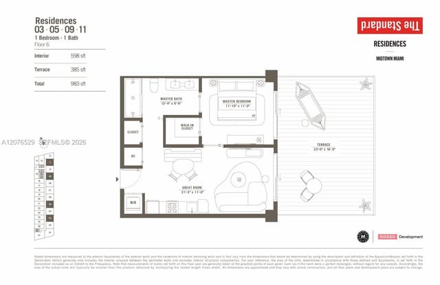 90 NE 32nd Street 605, The Standard Residences, Miami, FL