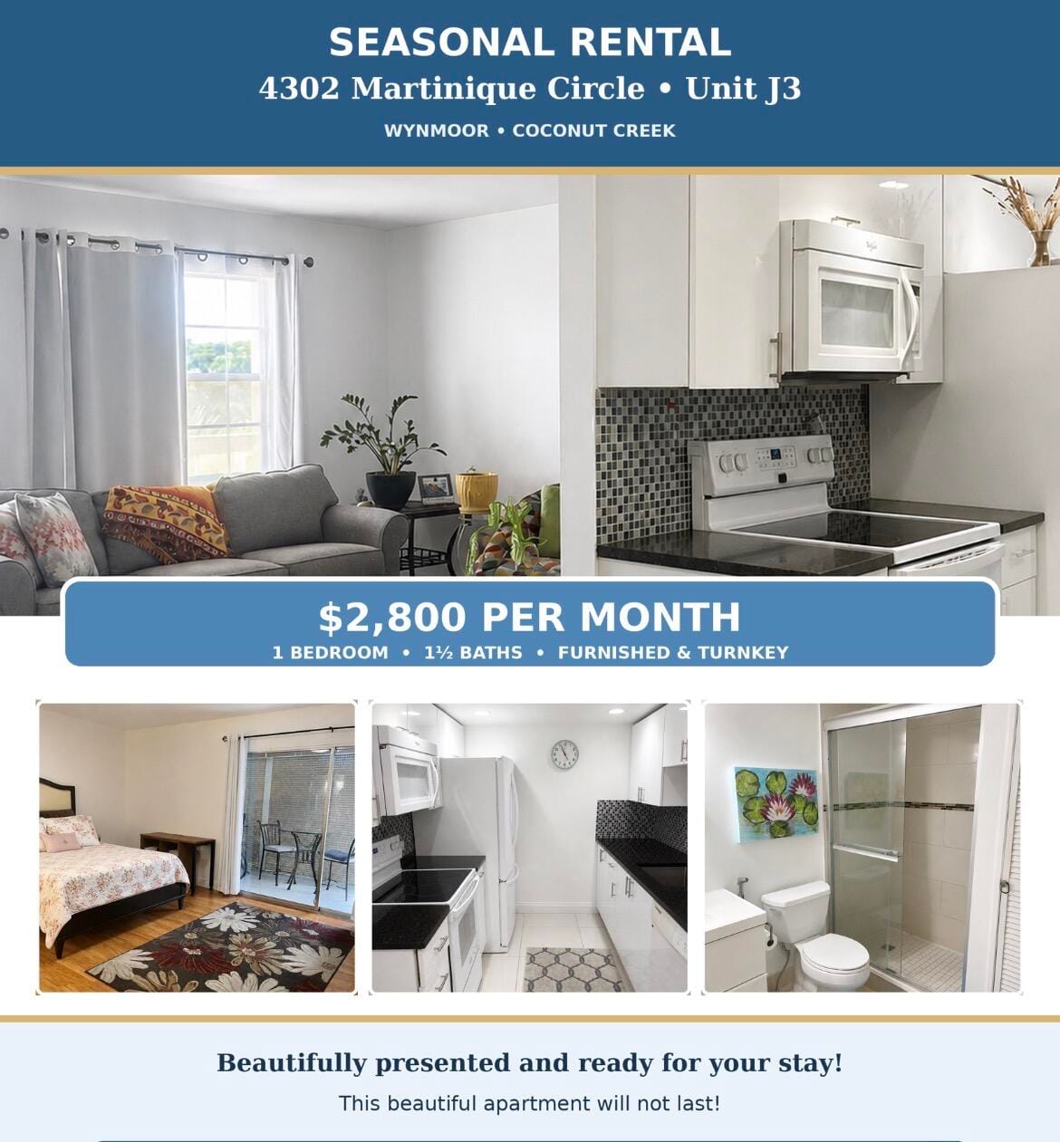 4302 MARTINIQUE Circle J3, Coconut Creek, FL 33066