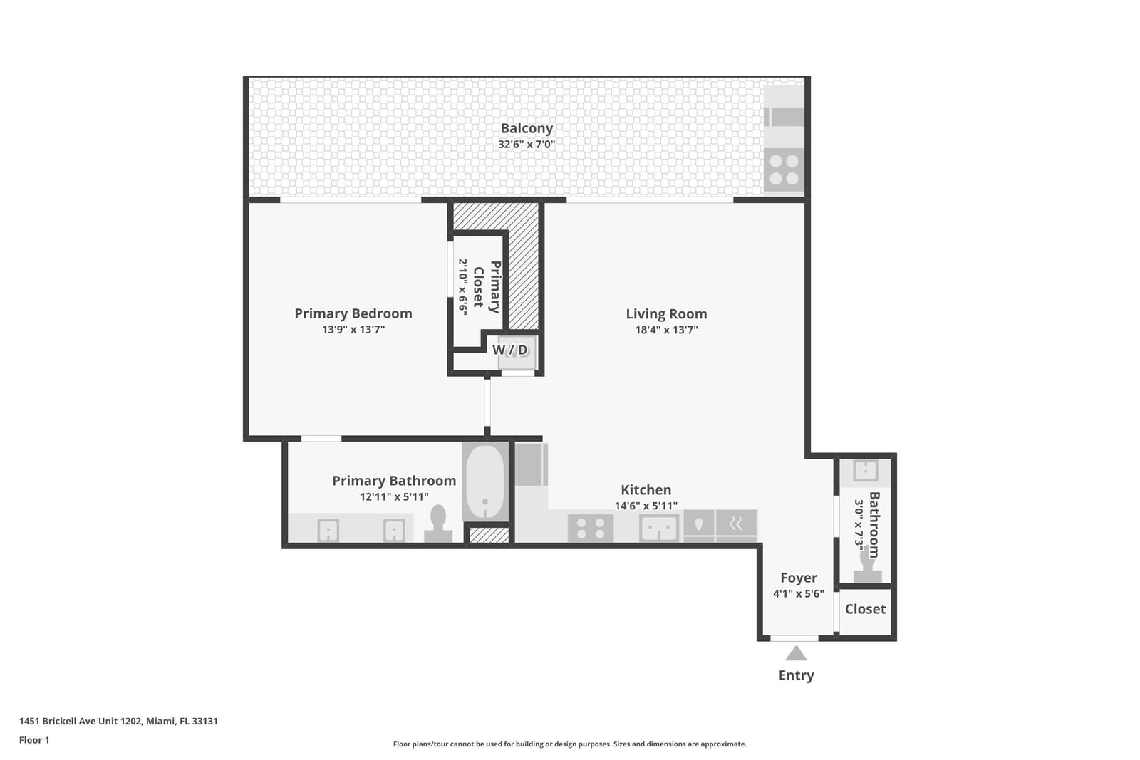 1451 Brickell Avenue 1202, Miami, FL 33131 photo 6